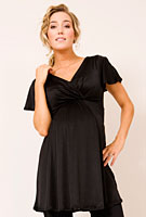 Butterfly Maternity Top (Black)