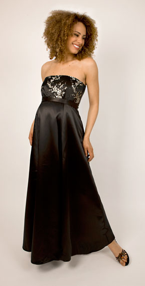 Gold Leaf Gown by Tiffany Rose