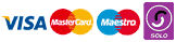 We accept Visa, Mastercard, Maestro and Solo payment cards