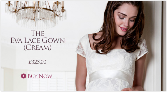 Eva Maternity Gown Long (Cream) by Tiffany Rose