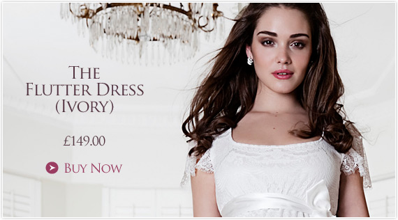 Flutter Maternity Dress (Ivory) by Tiffany Rose