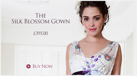Silk Blossom Maternity Gown by Tiffany Rose