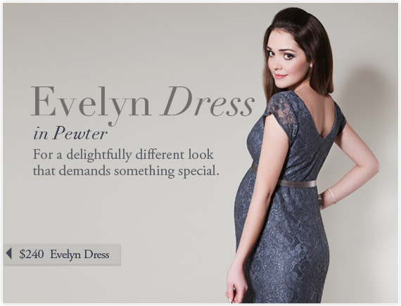 Evelyn Dress (Pewter) by Tiffany Rose