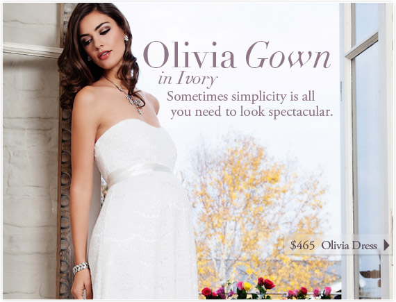 Olivia Gown (Ivory) by Tiffany Rose