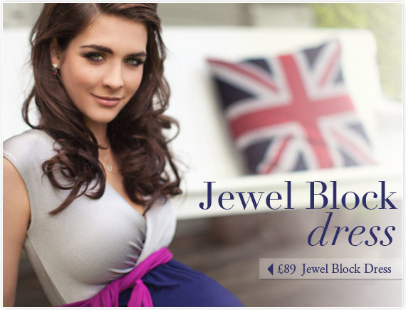 Jewel Block Dress (Short) by Tiffany Rose