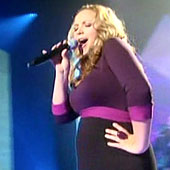 Charlotte Church looking ultra glam on the latest series of her TV wearing Tiffany Rose