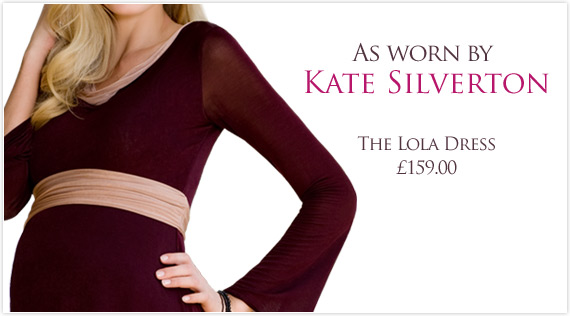 Tiffany Rose Lola Dress (Claret) as worn by Kate Silverton