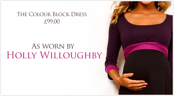 Tiffany Rose Colour Block Maternity Dress as worn by Holly Willoughby