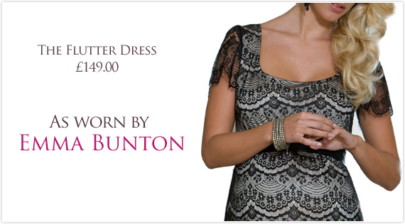 Tiffany Rose Flutter Maternity Dress as worn by Emma Bunton
