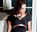 View additional images of Alessandra Maternity Gown Long (Liquorice)