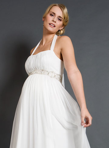 Maternity Wedding on Alya Silk Maternity Bridal Gown  Long    Maternity Wedding Dresses