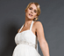 View additional images of Alya Silk Maternity Bridal Gown (Long)