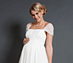 View additional images of Alya Silk Maternity Bridal Gown (Long)