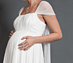View additional images of Alya Silk Maternity Wedding Dress (Short)