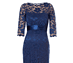 View additional images of Amelia Lace Maternity Dress Long (Windsor Blue)