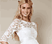 View additional images of Amelia Lace Maternity Dress Long (Ivory)