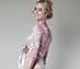 View additional images of Amelia Lace Maternity Dress Short (Vintage Rose)