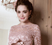 View additional images of Amelia Lace Maternity Dress Long (Vintage Rose)