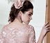 View additional images of Amelia Lace Maternity Dress Long (Vintage Rose)