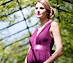 View additional images of Anastasia Maternity Gown (Berry)
