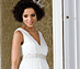 View additional images of Anastasia Maternity Gown (Ivory) with Diamante Sash