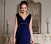 View additional images of Anastasia Maternity Gown (Eclipse Blue)