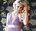View additional images of Anastasia Maternity Gown (Heather)