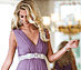 View additional images of Anastasia Maternity Gown (Heather) with Diamante Sash