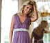View additional images of Anastasia Maternity Gown (Heather) with Diamante Sash