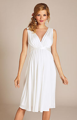 Anastasia Maternity Dress Short (Ivory)