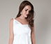 View additional images of Asymmetrical Maternity Wedding Gown