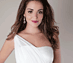 View additional images of Asymmetrical Maternity Wedding Gown