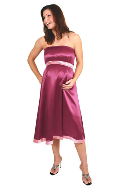 Silk Atlantis Gown (Claret) by Tiffany Rose