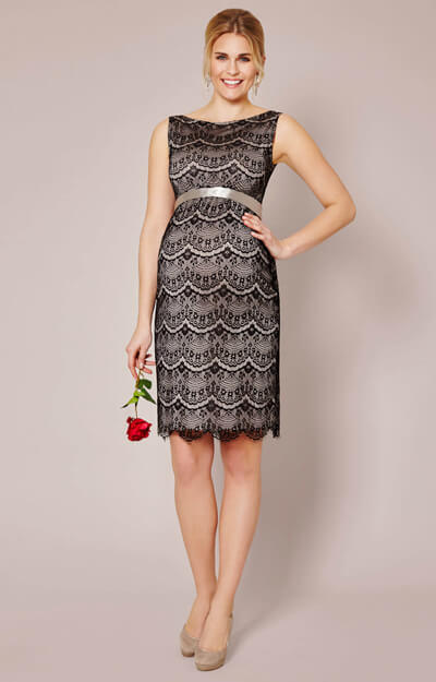 Audrey Shift Maternity Dress (Black) by Tiffany Rose