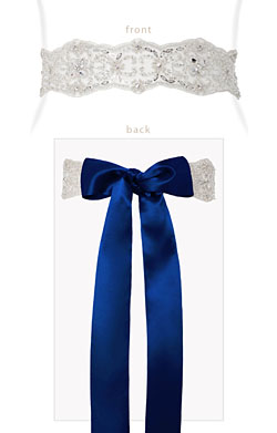 Diamante Sash (Eclipse Blue)