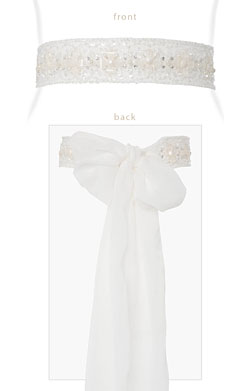 Flower Beaded Sash