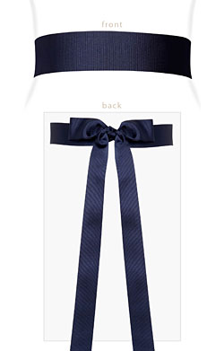 Grosgrain RIbbon Sash (Midnight Blue)