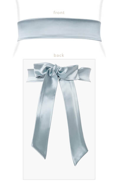 Stretch Satin Sash Glacier by Tiffany Rose