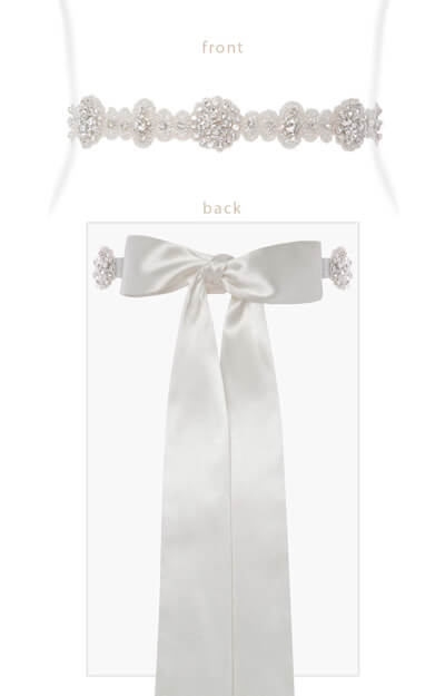 Vintage Sash (Ivory) by Tiffany Rose