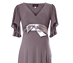 View additional images of Cocoon Nursing Maternity Dress (Mink)