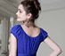 View additional images of Claudia Maternity Gown (Royal Blue)