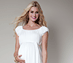 View additional images of Claudia Maternity Gown Short (Ivory)
