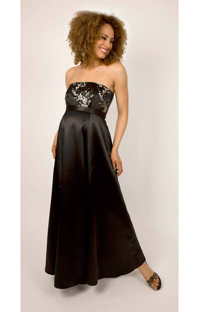 Gold Leaf Gown by Tiffany Rose