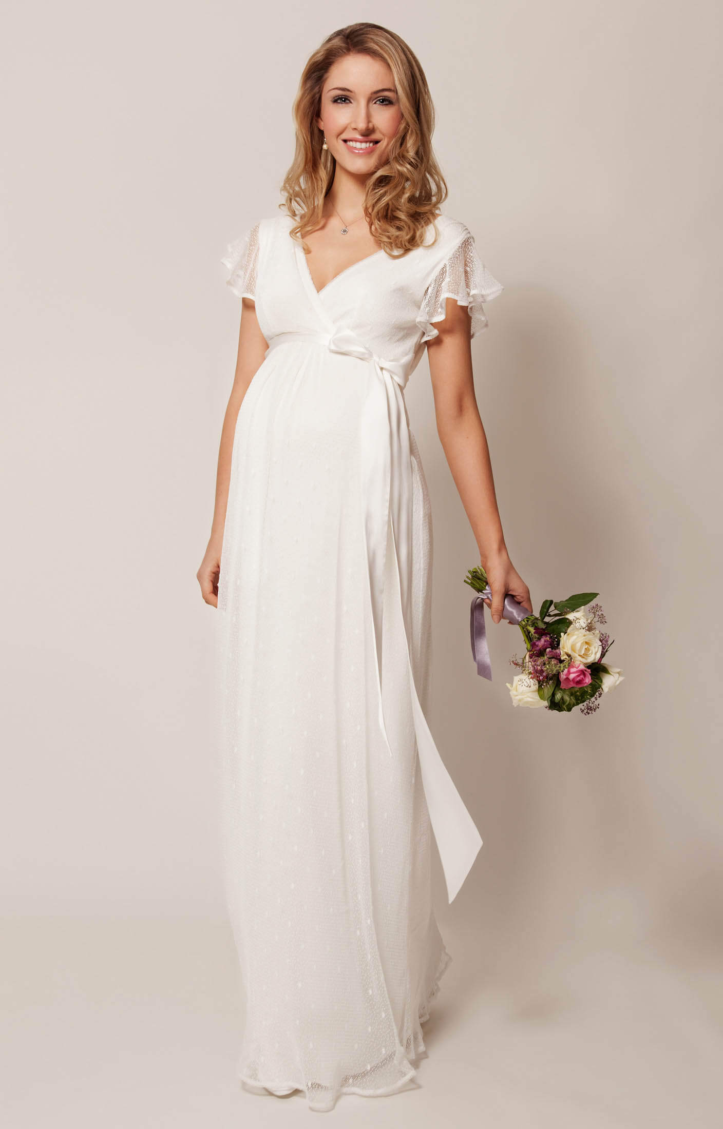 Alya Lace Maternity Wedding Dress (Long) - Maternity 