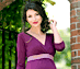 View additional images of Indigo Maternity Dress (Berry)