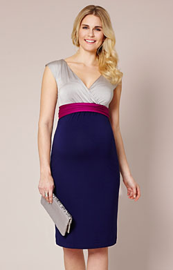 Jewel Block Maternity Dress (Short)