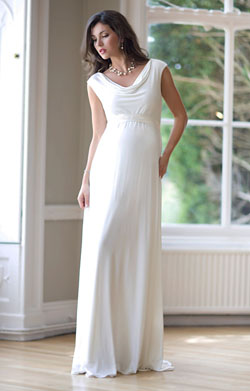 Liberty Maternity Wedding Gown (Ivory)