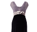 View additional images of Lily Silk Maternity Gown Long Moondust