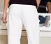 View additional images of Linen Maternity Trousers (White)