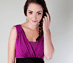 View additional images of Maxi Berry Maternity Jersey Dress